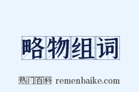 略物组词是什么意思的图片